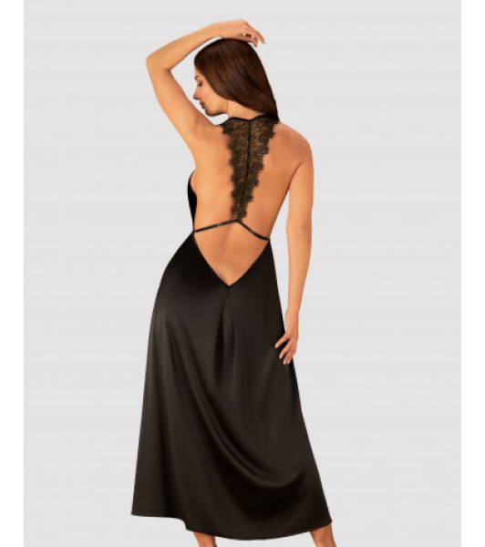 Long, black dress Agatya L/XL - 5 - notaboo.es