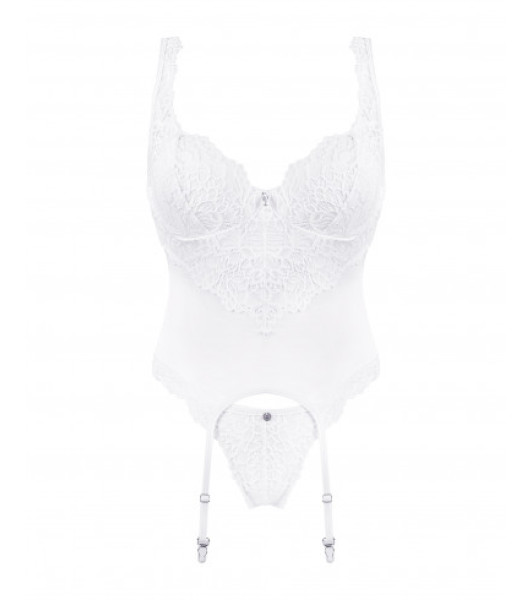 White lace corset Amor S/M - 4 - notaboo.es
