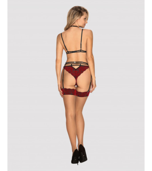 Red lace set - 14 - notaboo.es