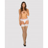Nude stockings with white lace Lilyanne L/XL - 3 - notaboo.es