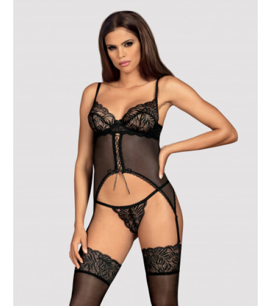 Bielizna-Contica gorset + string  S/M - notaboo.es
