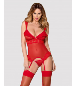 Red corset & thong - notaboo.es
