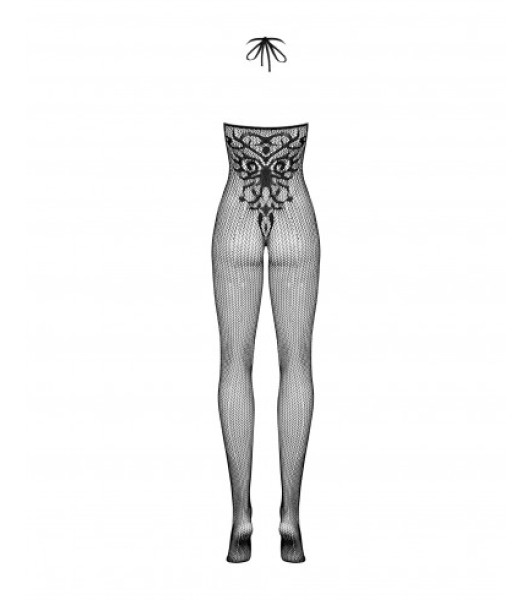Sexy bodystocking with Obsessive G308 patterns, intimate neckline, black, One Size - 1 - notaboo.es