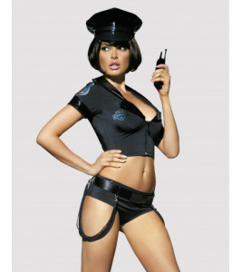 Sexy police costume Obsessive Police, 4 items, S/M - notaboo.es