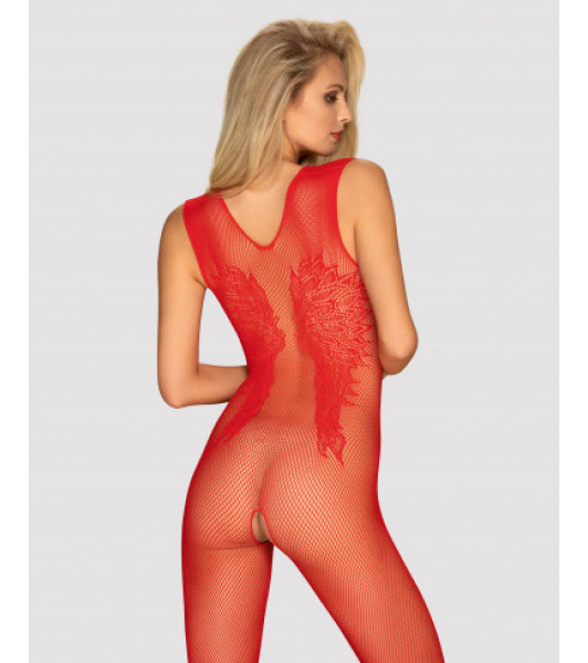 Bielizna-Bodystocking N112 czerwone  S/M/L - 13 - notaboo.es