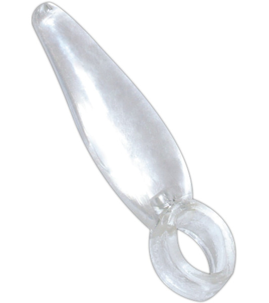Plug anal con anillo para el dedo, transparente - 4 - notaboo.es