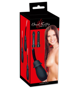 Bad Kitty anal shower with three interchangeable nozzles, black - notaboo.es