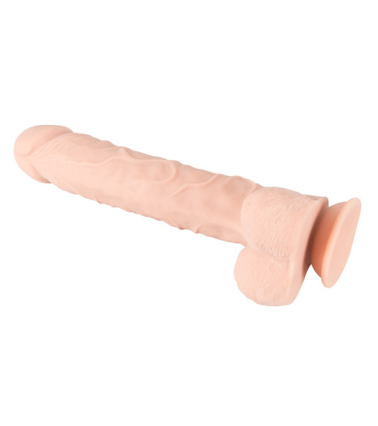 Giant dildo on Orion suction cup with scrotum, beige, 29.5 x 5.2 cm - 6 - notaboo.es