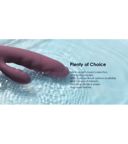 Svakom - Avery Powerful Thrusting Vibrator Lilac - 4 - notaboo.es