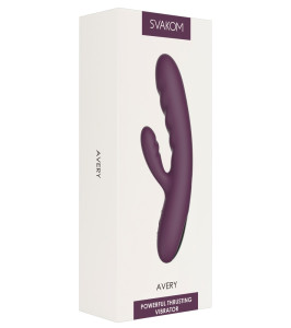 Svakom - Avery Powerful Thrusting Vibrator Lilac - notaboo.es