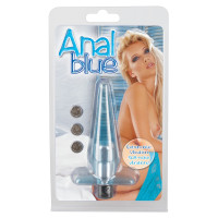 Anal plug with vibration Anal Blue