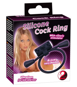 Erection ring with vibration and stretch, black Urban Style You2Toys - notaboo.es