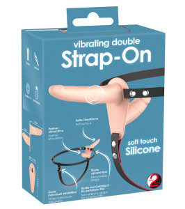 Vibrating Double Strap-On - notaboo.es