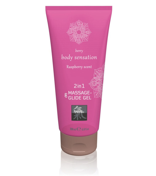 Massage- & Glide Gel 2 in 1 - Raspberry scent - notaboo.es