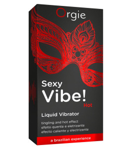 Orgie Hot vibrador líquido, efecto calor y sabor fresa, 15 ml - notaboo.es