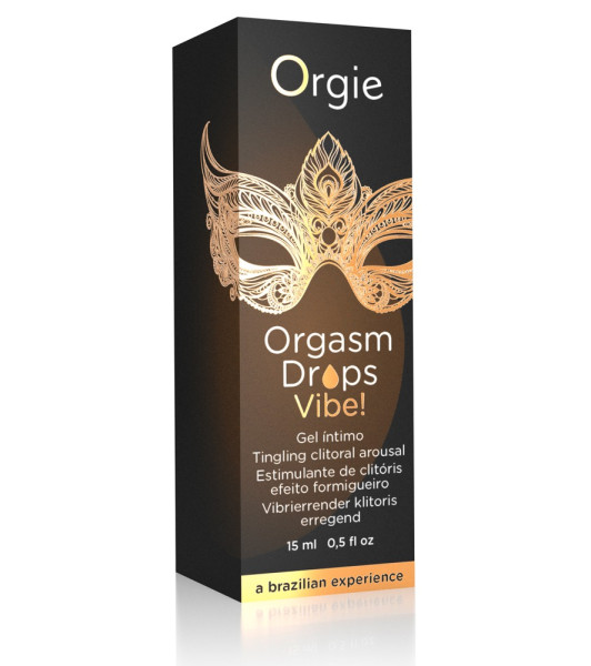 Orgasm Drops Vibe! Orgie, peach flavor, 15 ml - notaboo.es