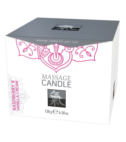 Massage Candle - Raspberry & Vanilla Cream - notaboo.es