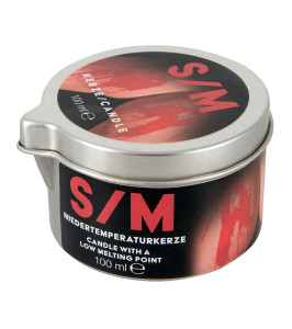 S/M Candle in a Tin red 100 g - notaboo.es
