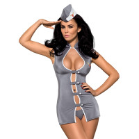 Obsessive - Stewardess Costume Grey S/M