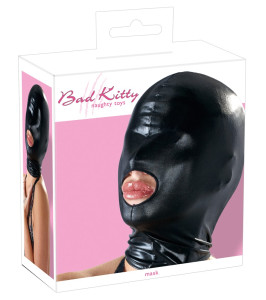 Head mask with mouth hole Bad Kitty black, OS, Orion - notaboo.es