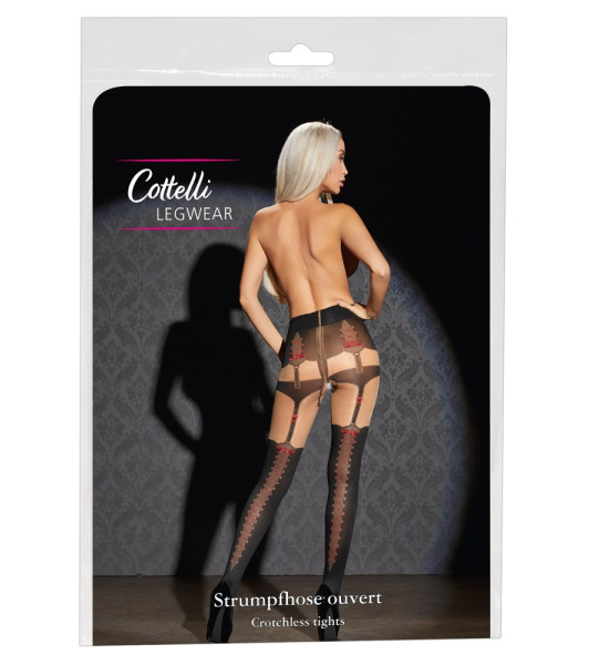 Cottelli Collection Stockings & Hosiery - Tights with a Pattern 4 - notaboo.es