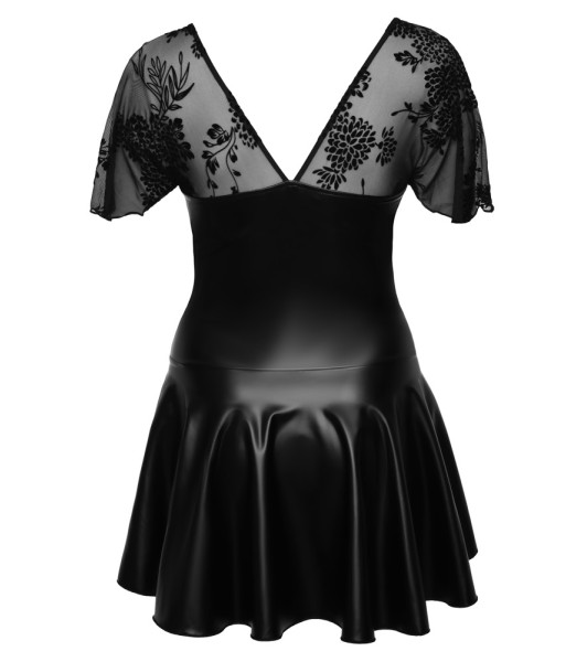 Sexy dress with a transparent top 3XL Noir Handmade F267, black - 3 - notaboo.es