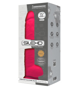 Vibrador dildo Modelo 1 15" Rosa de SilexD - notaboo.es