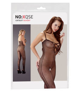 Sexy fine mesh net crotch bodysuit black, size M/L - notaboo.es