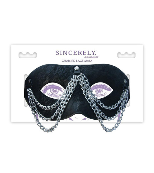 Sportsheets - Sincerely Chained Lace Mask - 1 - notaboo.es