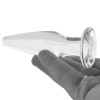 CRYSTAL TAPERED GLASS PLUG SMALL CLEAR - 4 - notaboo.es