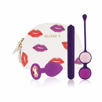 Set de juguetes sexuales en un bolso, morado, 3 unidades