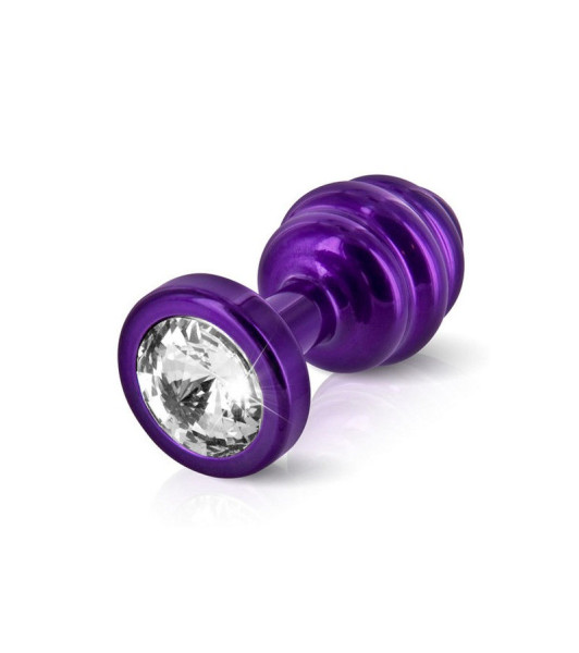 Diogol - Ano Butt Plug Ribbed Purple 25 mm - notaboo.es