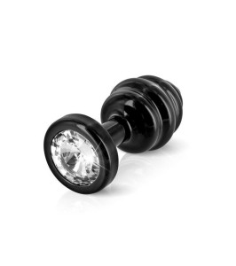 Diogol - Ano Butt Plug Ribbed Black 30 mm - notaboo.es