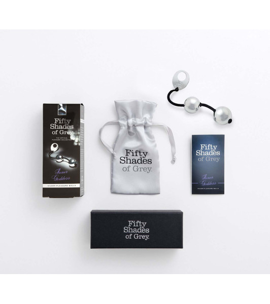 Fifty Shades of Grey Bolas de placer plateadas para diosa interior EXISTENTE 221 g - 2 - notaboo.es