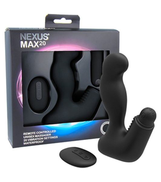 Nexus - Max 20 Remote Control Unisex Massager Zwart - 1 - notaboo.es