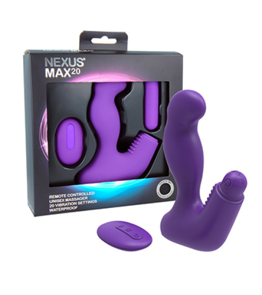 Nexus - Max 20 Remote Control Unisex Massager Paars - 4 - notaboo.es