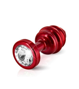 Diogol - Ano Butt Plug Ribbed Red 30 mm - notaboo.es