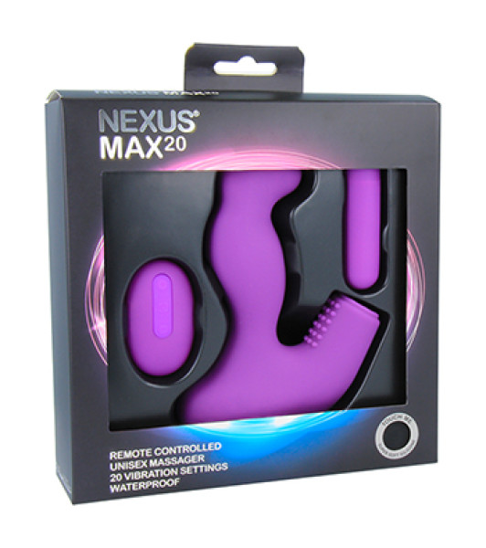 Nexus - Max 20 Remote Control Unisex Massager Paars - 1 - notaboo.es