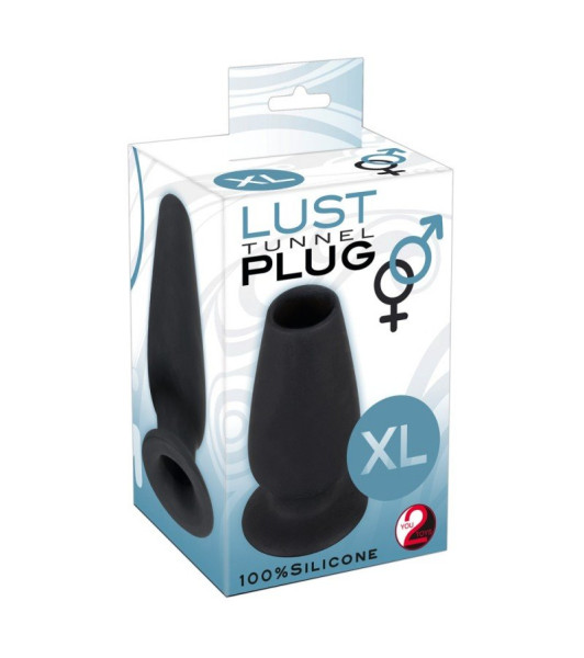 Lust XL You2Toys plug anal con túnel, metal, plata, 13 x 5,9 cm - 7 - notaboo.es