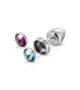 Diogol - Anni Butt Plug Magnet Pink & Blue 30 mm - notaboo.es