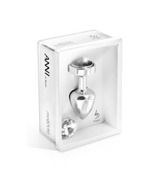 Diogol-Anni Tapón Anal Magnético Transparente y Negro 25 mm - 1 - notaboo.es