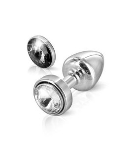 Diogol - Anni Butt Plug Magnet Clear & Black 25 mm Diogol - Anni Butt Plug Magnet Clear & Black 25 mm - notaboo.es