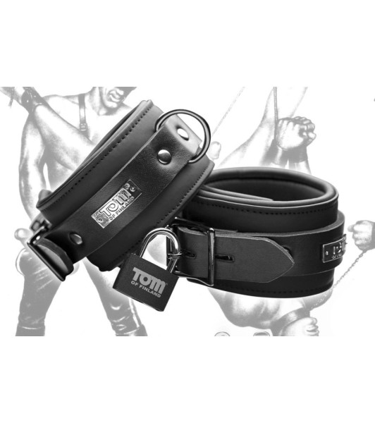Tom of Finland Tobilleras de neopreno con cerraduras - 4 - notaboo.es