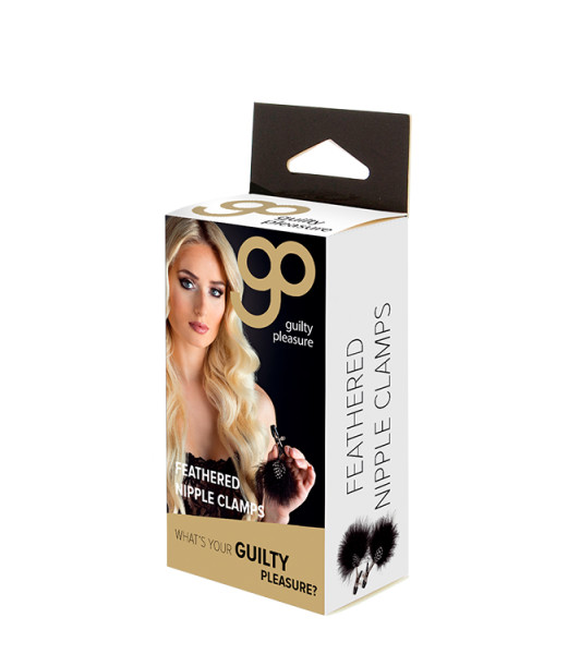 GP FEATHER NIPPLE CLAMPS BLACK - 1 - notaboo.es