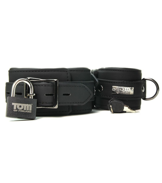Tom of Finland Tobilleras de neopreno con cerraduras - 1 - notaboo.es