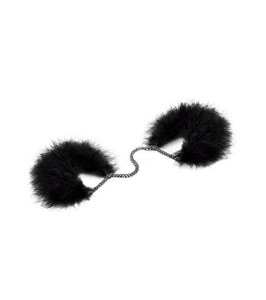 Bijoux Indiscrets feather cuffs , black, One Size - notaboo.es