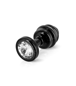 Diogol - Ano Butt Plug Ribbed Black 25 mm - notaboo.es