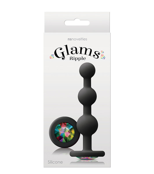 GLAMS RIPPLE RAINBOW GEM BLACK - 1 - notaboo.es