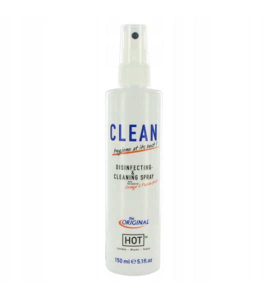 Spray limpiador para juguetes eróticos HOT con sabor a naranja y frutas tropicales, 150 ml - notaboo.es