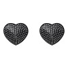 Pedrería en forma de corazón, negro - 1 - notaboo.es